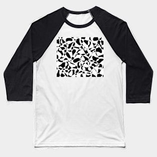 Abstract pattern -  black and white. Baseball T-Shirt